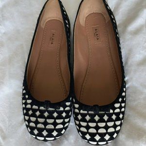 Alaia black and white 7 1/2 brand new shoes